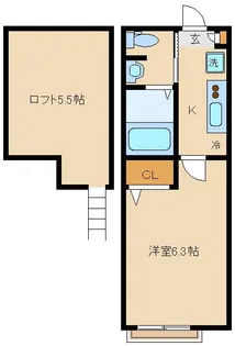 グロリアグランデ【1階】の間取り