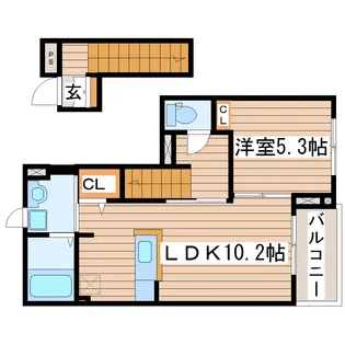 リヴェール コート【2階】の間取り