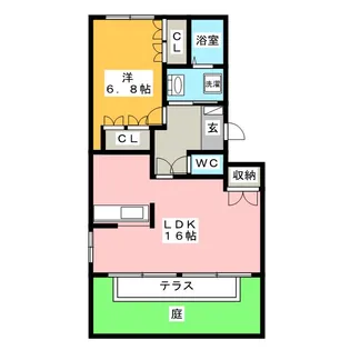 雅【1階】の間取り