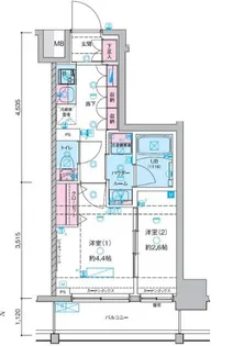 GENOVIA木場II【4階】の間取り