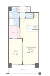 ベレッツァ文京【8階】の間取り