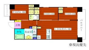 東京都江東区亀戸3【マンション】の間取り