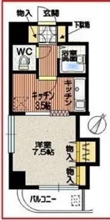 セザール琴似【8階】の間取り