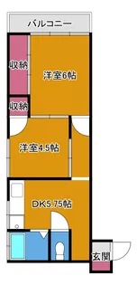 轟花沢マンション【2階】の間取り