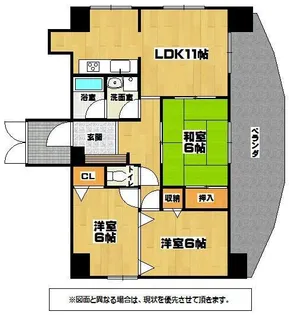パレス西小倉【5階】の間取り