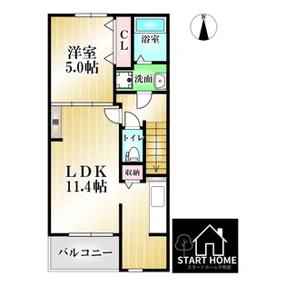 エスペランスαI【2階】の間取り