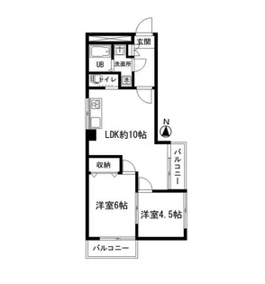 東京都中野区本町6【マンション】の間取り