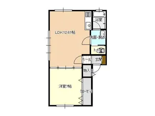 メゾンゴールドB棟【1階】の間取り