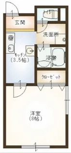マルゴビル・ジョイフル浜野【2階】の間取り