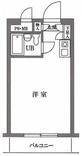 パレドール中野第五【1階】の間取り
