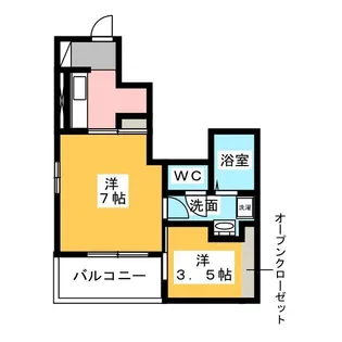 グラン フェリス【1階】の間取り