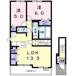 フェリーチェ II【2階】の間取り