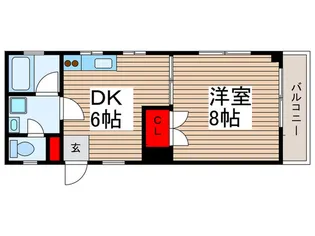 武蔵藤沢駅 徒歩3分 築浅 1DK【1階】の間取り