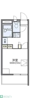 レオパレスカサベルテ【2階】の間取り