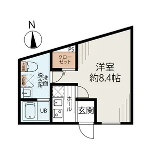ネオステージ舟渡【2階】の間取り