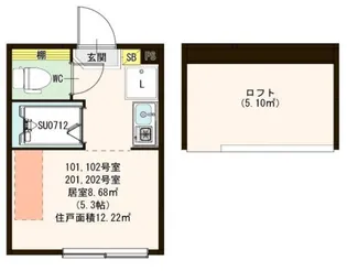 ハーモニーテラス桜台IV【1階】の間取り