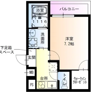 フジパレス吹田中の島公園2番館【2階】の間取り