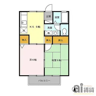 東京都東村山市秋津町5【アパート】の間取り