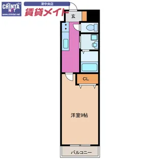 ブロッサムガーデン利平治【1階】の間取り