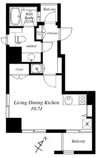 CATS原宿【7階】の間取り