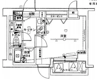 ブライズ大森町【4階】の間取り
