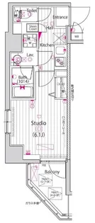 ガーラ横濱関内グランドステージ【7階】の間取り