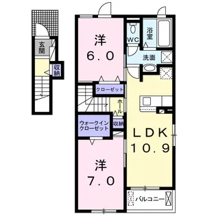 エムロード C【2階】の間取り