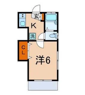 Kフラット【1階】の間取り
