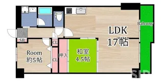 桜宮コンソルト【6階】の間取り