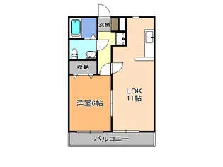 レジデンス桜田【2階】の間取り