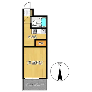 ダイアパレス追手筋第2【3階】の間取り