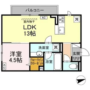 Belle Demeure【2階】の間取り