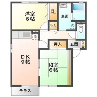 クレールコート【1階】の間取り