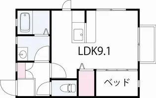 アヴニール【1階】の間取り