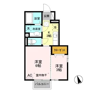 プラティーク B101【1階】の間取り