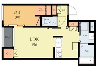 クラウンコート出水【2階】の間取り