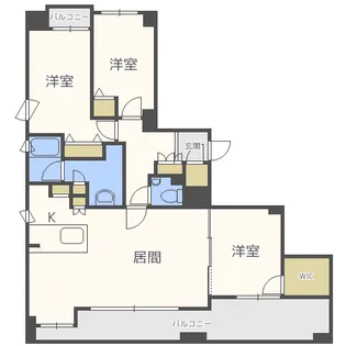 ル・ノール平岸2条【7階】の間取り