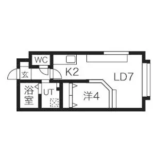 ヴィラ・パティナ【2階】の間取り