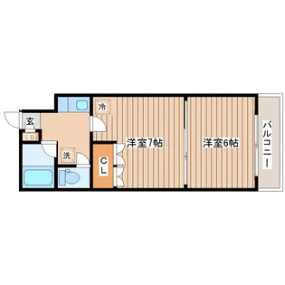 イーグルハイツ錦町【2階】の間取り