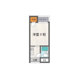 フォンタル西九条【4階】の間取り