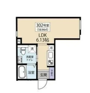 アーバンレーヴ西日暮里【3階】の間取り