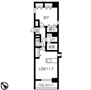 アレーヌコート野並【2階】の間取り