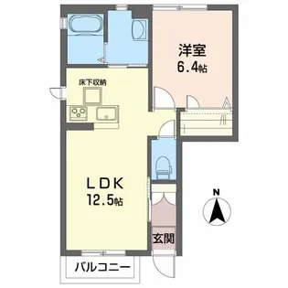 メゾンミュウ【1階】の間取り