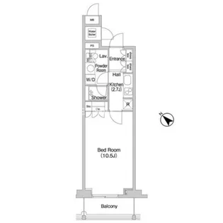 コンフォリア北参道【4階】の間取り