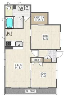 Charme Kinuta(シャルムキヌタ)【1階】の間取り