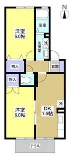 プレンティA【2階】の間取り
