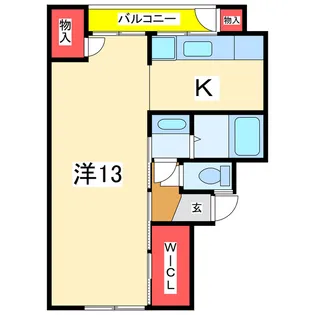 中喜マンション【2階】の間取り