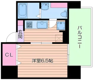 オリエンタル江坂【12階】の間取り
