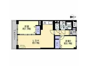 コープ戸山台【8階】の間取り