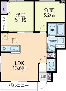 Doux maison(ドゥーメゾン) 宿根【1階】の間取り